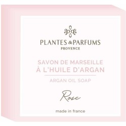 Plantes & Parfums Tuhé mýdlo s bio arganovým olejem Rose