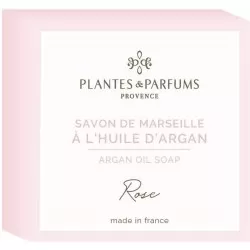 Plantes & Parfums Tuhé mýdlo s bio arganovým olejem Rose