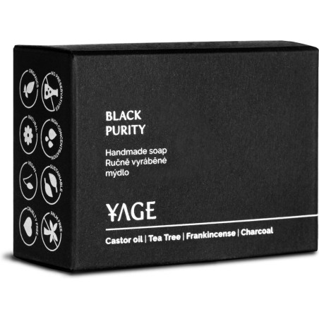 Yage Ručně vyrobené mýdlo Black Purity