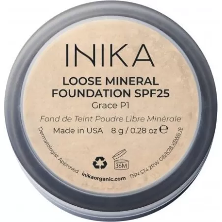 Inika Organic Přírodní sypký minerální pudrový makeup SPF 25