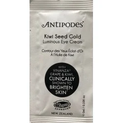 Antipodes Kiwi Seed Gold Oční rozjasňující krém s 23K zlatem