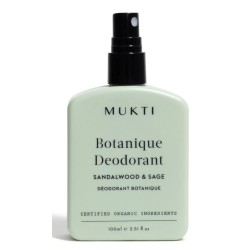 MUKTI ORGANICS BOTANIQUE Přírodní deodorant a tělový sprej - Santalové dřevo a šalvej