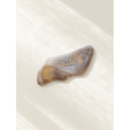 Eye of Horus Agate Crystal Guasha na masáž obličeje a těla