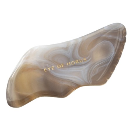 Eye of Horus Guasha achát kámen pro masáž obličeje a těla