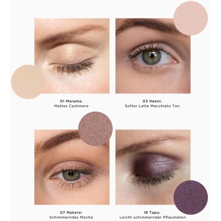 NUI COSMETICS Paletka přírodních vysoce pigmentových kompaktních stínů