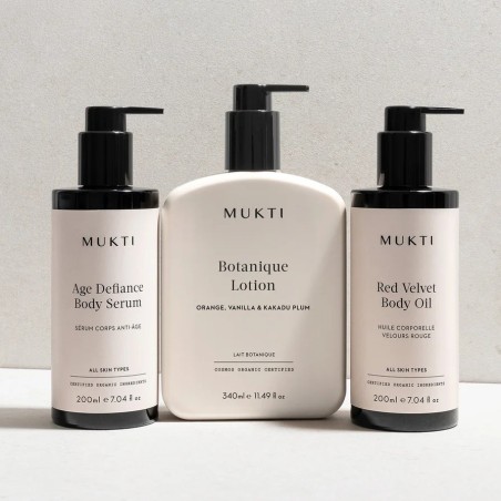 Mukti Organics Ultimate Age Defiance Body Trio Sada na tělo