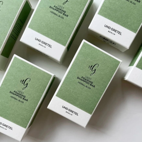 Und Gretel Přírodní tuhý šampon na vlasy Vest