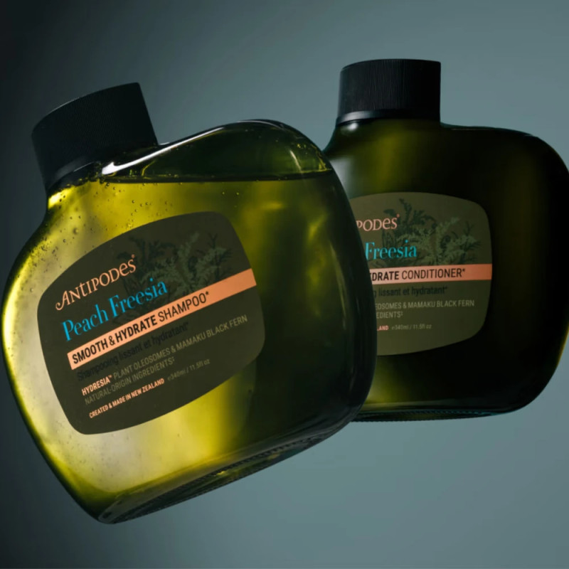 ANTIPODES Peach Freesia Vyhlazující a hydratační šampon