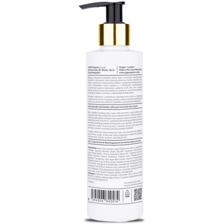 YAGE ORGANICS Tělový krém pro obnovu kožní bariéry Lime & Wood