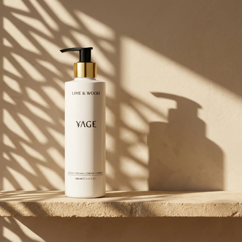 YAGE ORGANICS Tělový krém pro obnovu kožní bariéry Lime & Wood